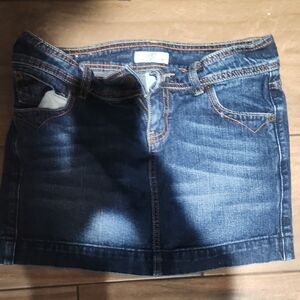 SO Blue Casual Pencil Mini Skirt
